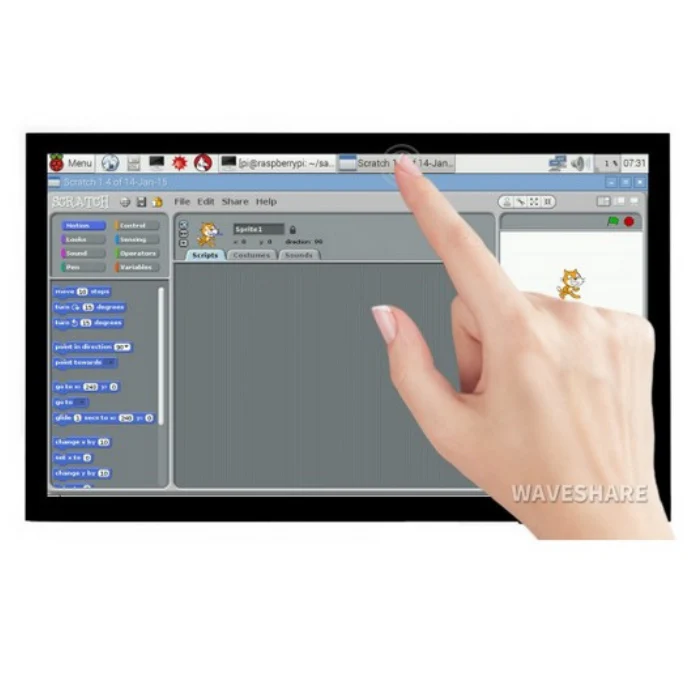 10.1inch HDMI Capacitive Touch Screen LCD (E) 1024×600 Supports Raspberry Pi - Image 3