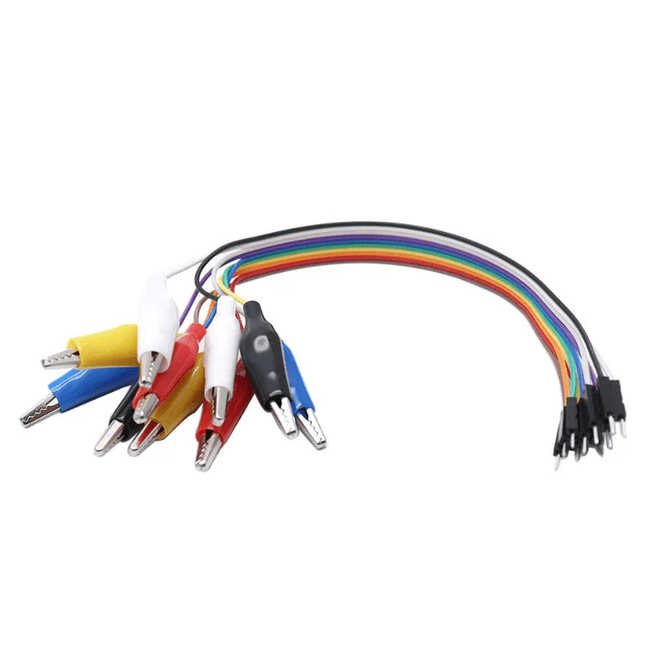 10-Pin Alligator Clip to Male Jumper Wire for Test Lead (20 cm) - Image 4
