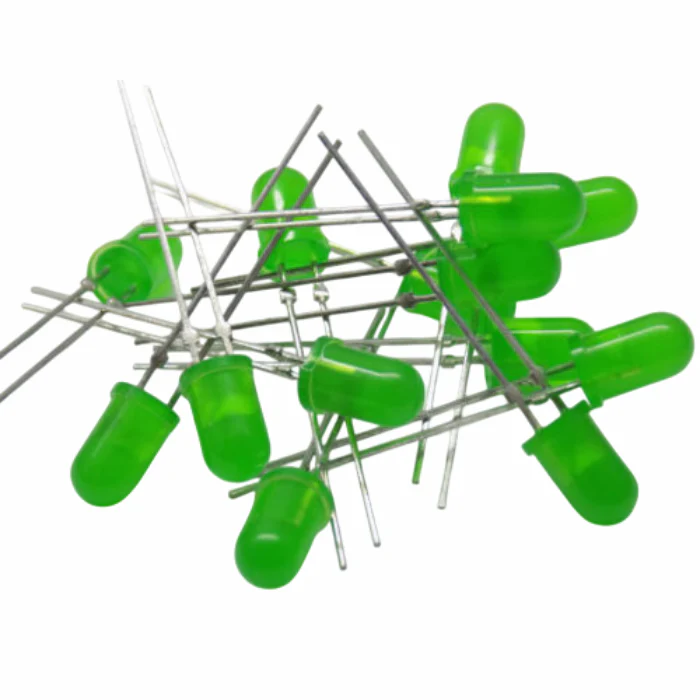 10mm Bright Green LED - 10pcs Pack - Image 3