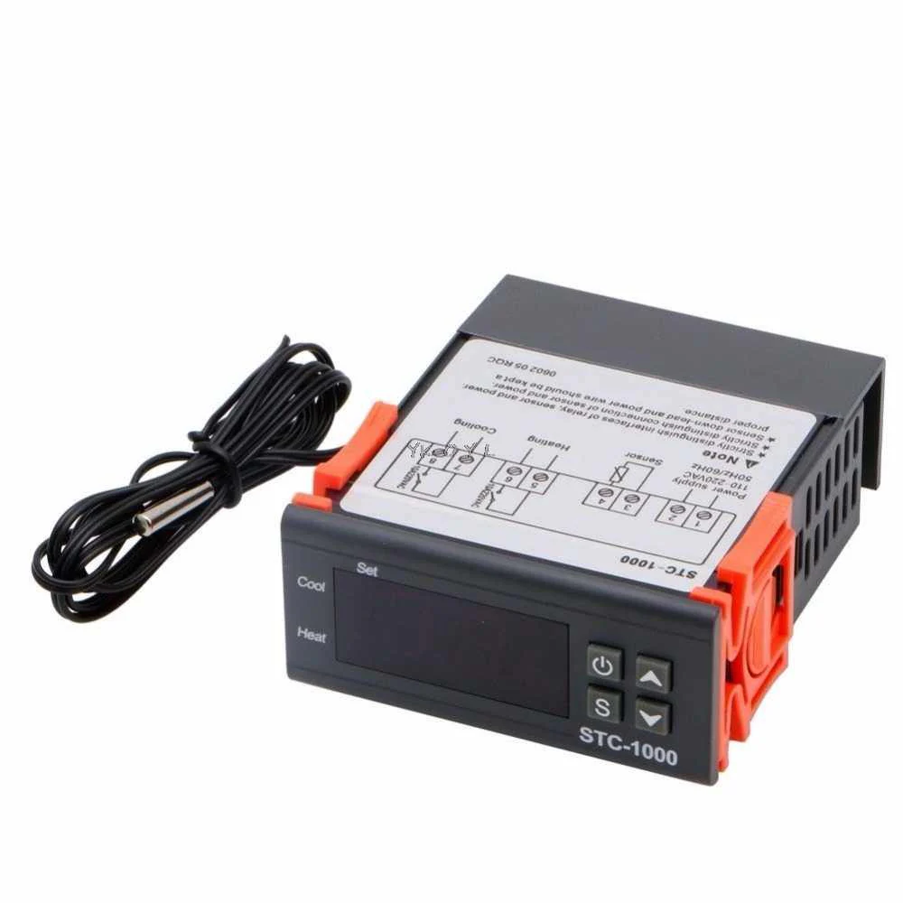 110V~ 220V AC All-Purpose Temperature Control Controller with Sensor 2 Relay Output Thermostat Stc-1000 - Image 2