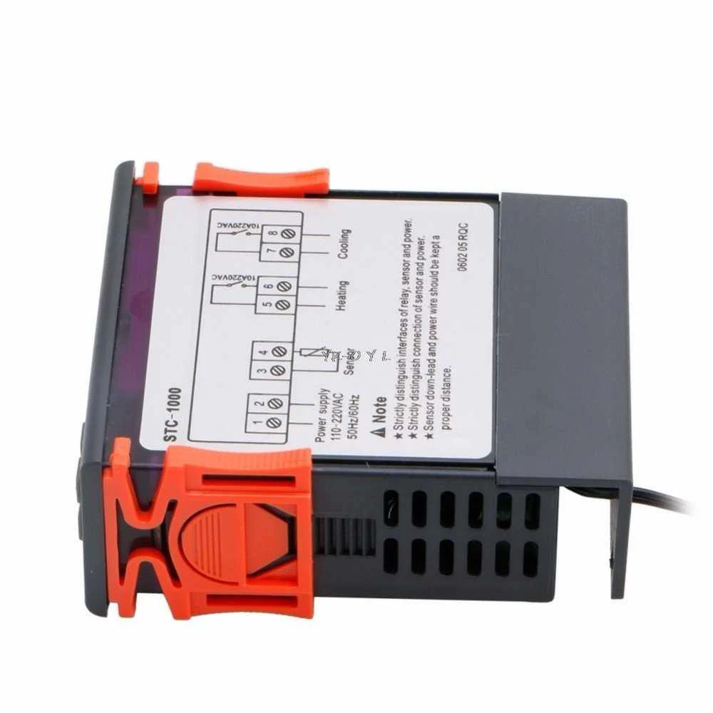 110V~ 220V AC All-Purpose Temperature Control Controller with Sensor 2 Relay Output Thermostat Stc-1000 - Image 4