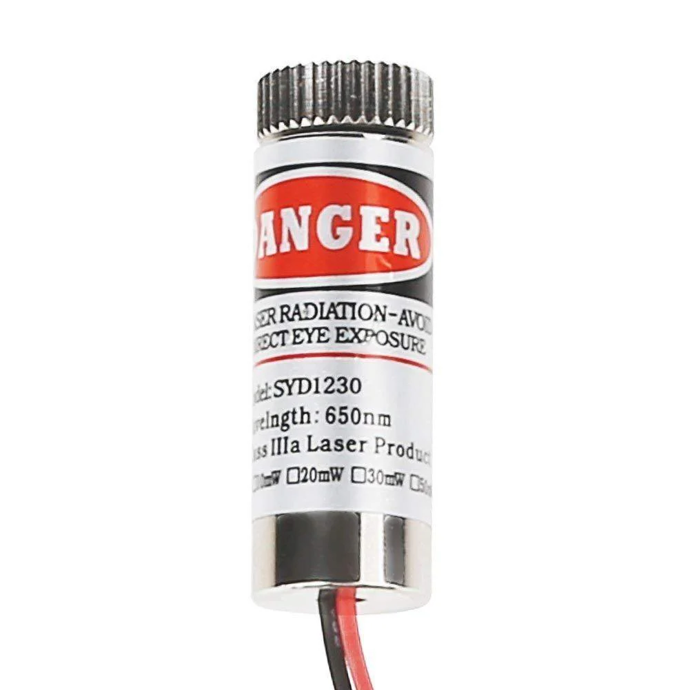 SYD1230 12mm 650nm 5mW Red Point Laser Module - Image 3