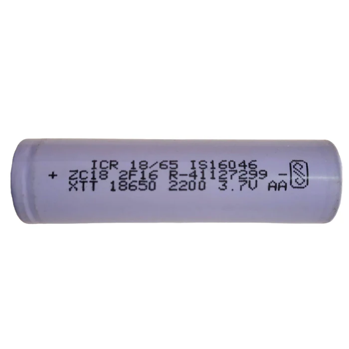 18650 2200mAh 3.7v Cylinder Rechargeable Li-Ion Battery (Any Colour) - Image 2