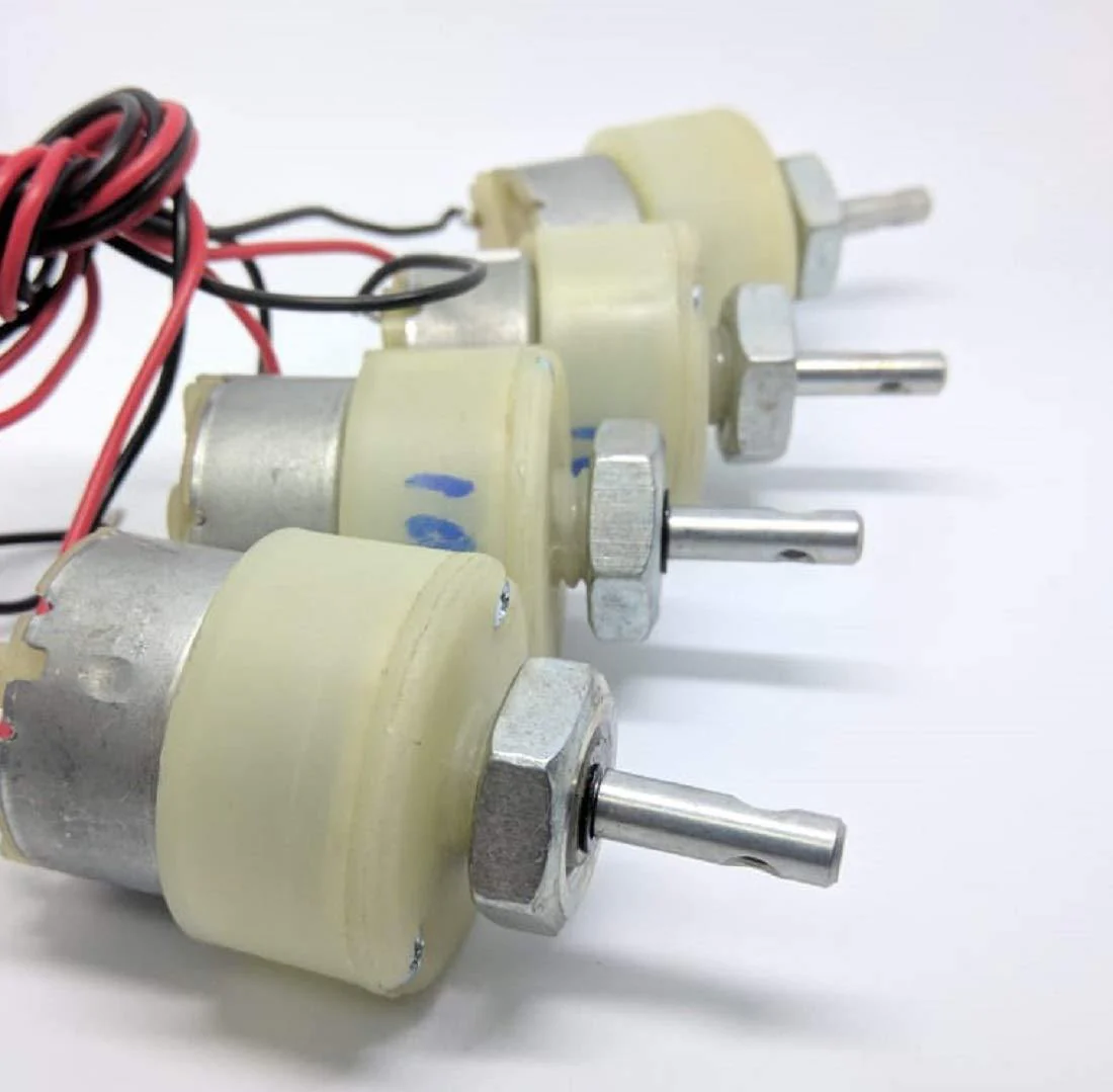 200 RPM GEAR MOTOR+10X4 WHEEL - SET OF 4 - Image 3
