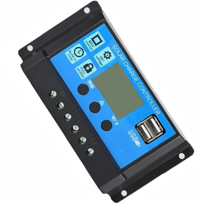 20A Digital PWM Solar Controller with LCD and USB Output Port - Image 4