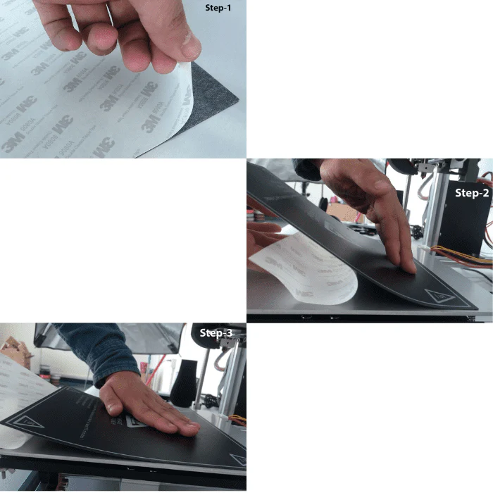 214x214mm Heat Bed Sticker Build Plate Tape with Adhesive Backing for 3D Printer - Image 4