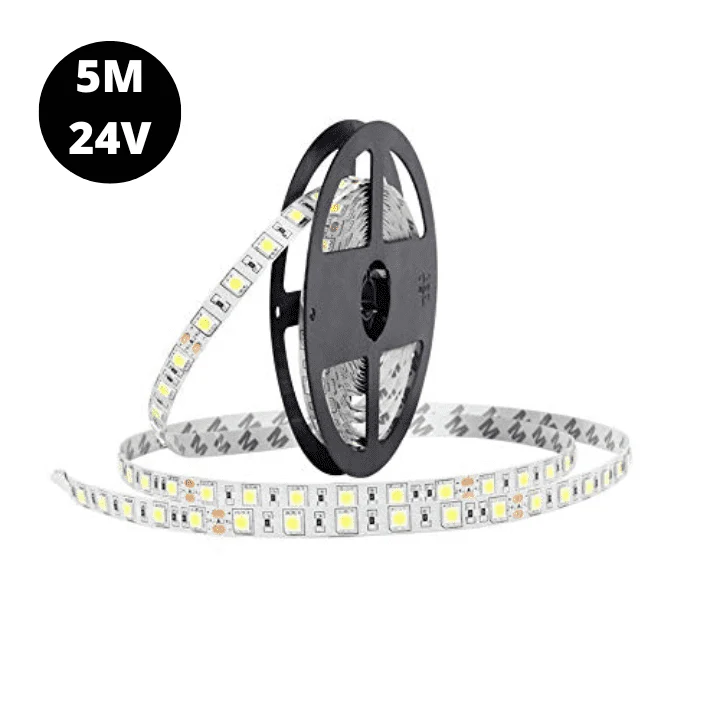 24V RGB 5050 SMD LED Strip Flexible 5M/Roll NO Waterproof - Image 3