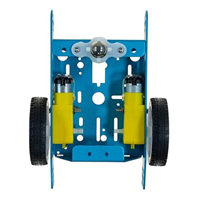 2WD DIY Aluminum Alloy Smart Robot Car Chassis Kit - Blue Colour - Image 3