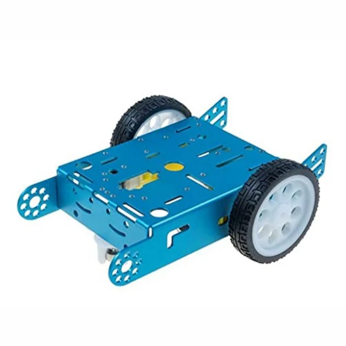2WD DIY Aluminum Alloy Smart Robot Car Chassis Kit - Blue Colour - Image 8