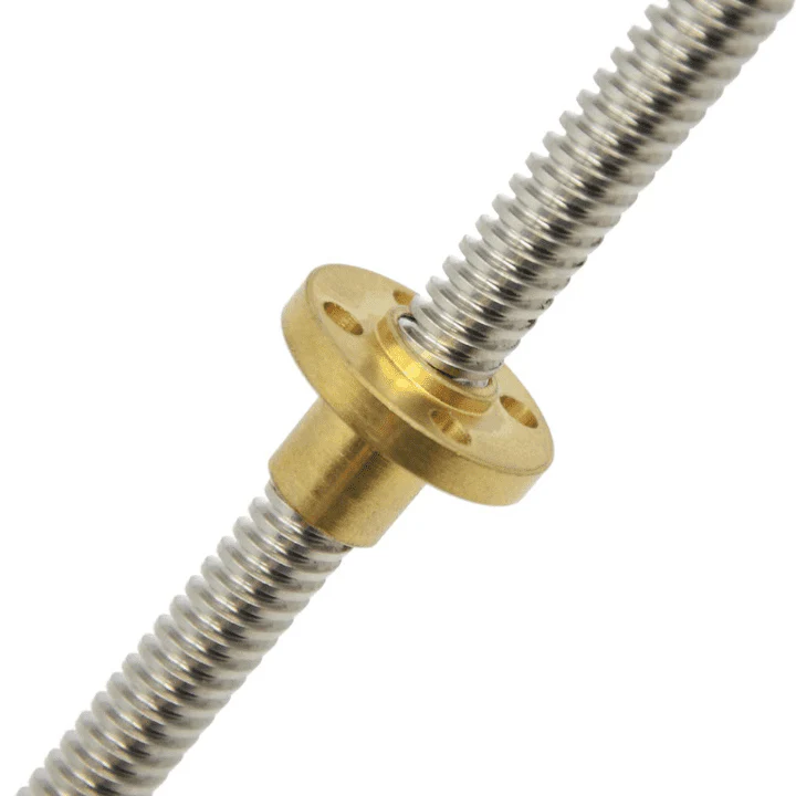 330mm Trapezoidal 4 Start Lead Screw 8mm Thread 2mm Pitch Lead Screw with Copper Nut - Image 6