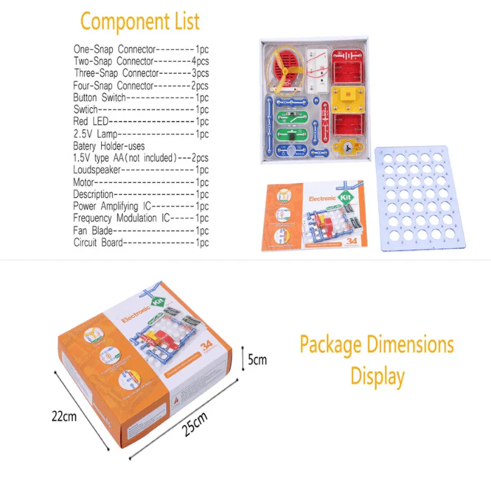 34 Experiments Electronics Kit - Image 3