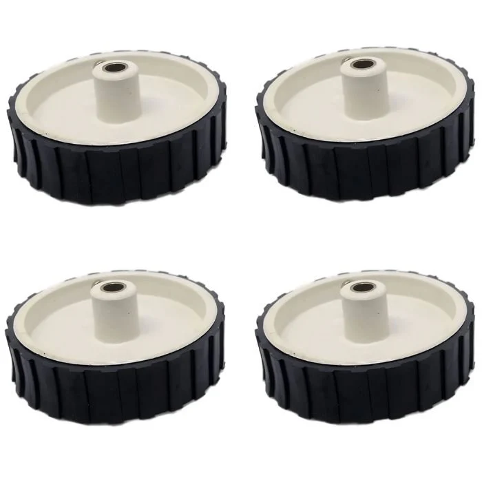 4 pieces 7 X 2 Cm Gear Motor Robot Wheel & 4 pieces 200 RPM Gear Motor - Image 3