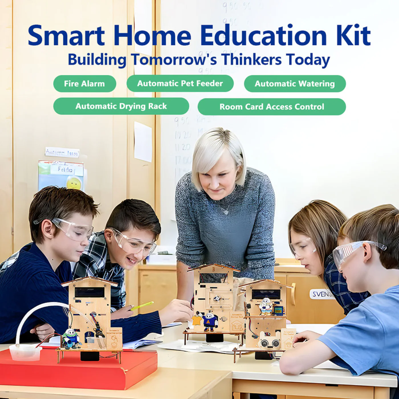 5-in-1 ACEBOTT ESP32 STEM School Smart Home Kit - Level 2 QE024 - Image 8