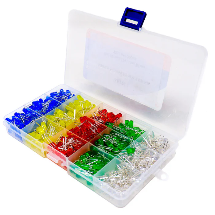 500PCS 5 MM LED Kit 5 Colors with Durable Storage Box - Image 2