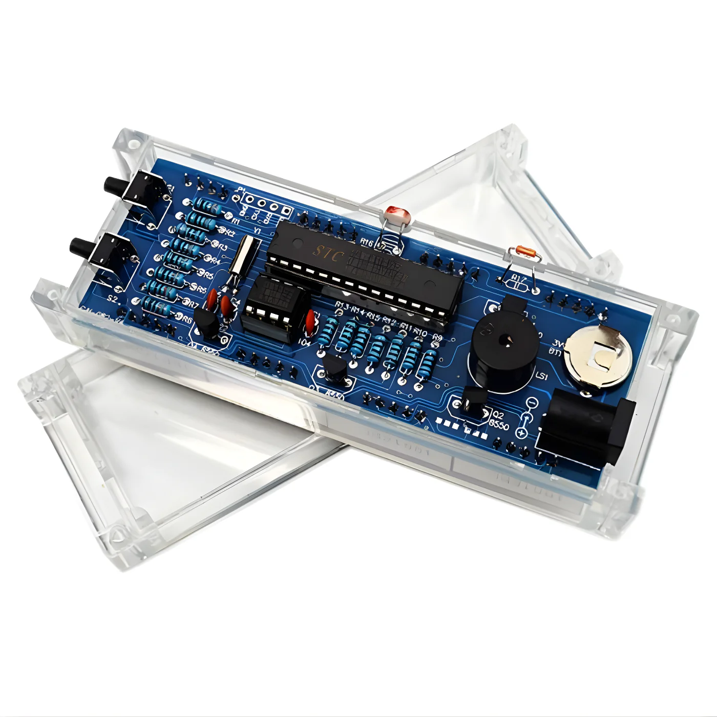 51 MCU LED Digital Clock DIY Kit (Green) – 1-Inch Light-Control Display with Housing for STEM Learning - Image 4