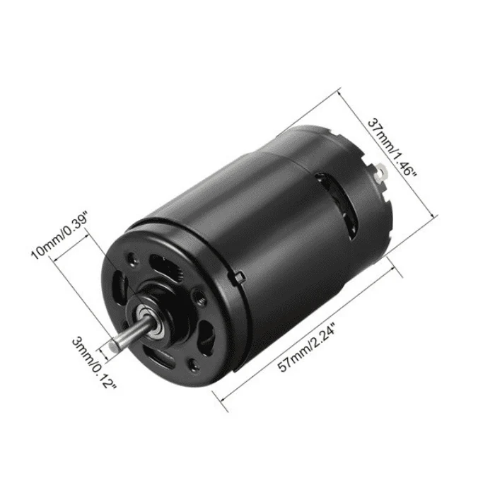 550 10400 RPM High Torque DC Motor - Image 3