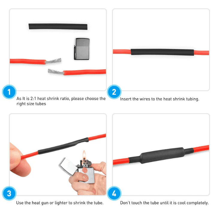 5mm Heat Shrink Tube Black - 1 Meter - Image 5