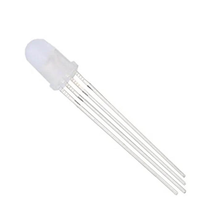 5mm RGB LED Common Cathode Diffuse (Pack of 10) - Image 3
