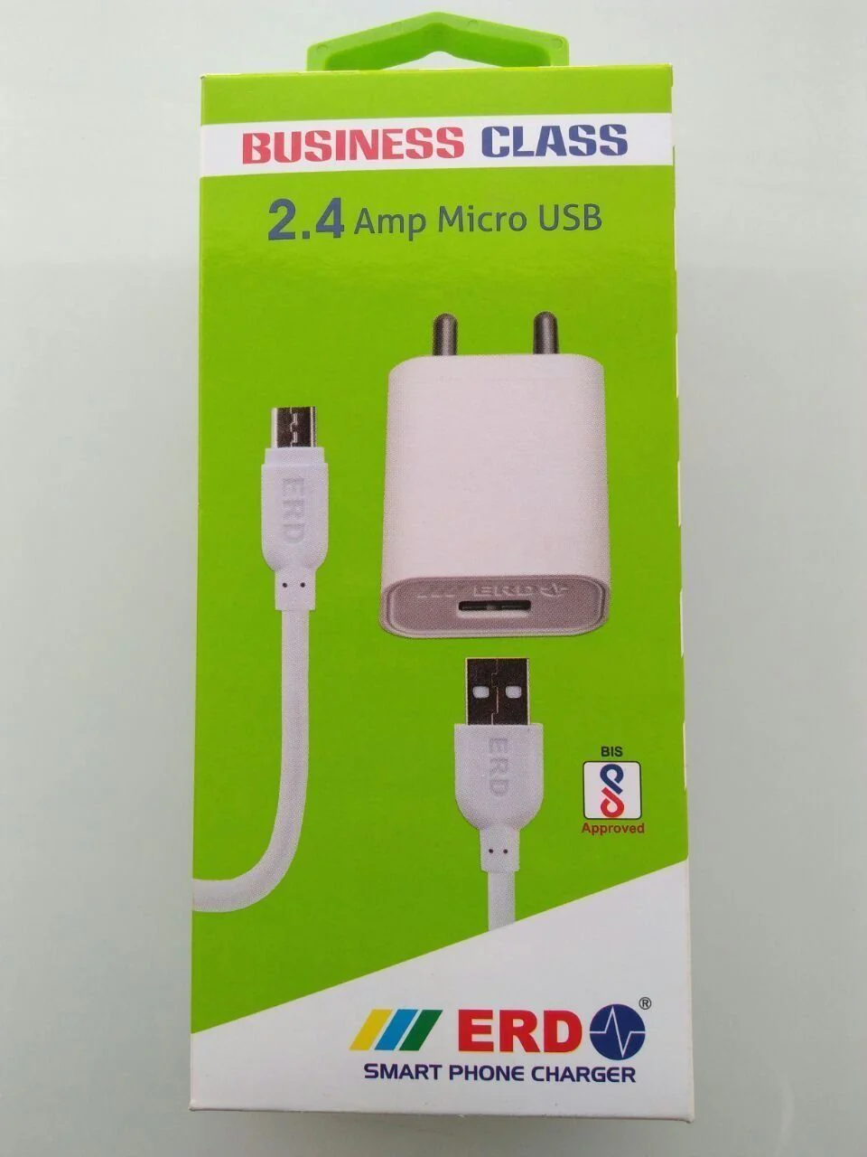 ERD 5V 2.4A adapter with MicroUSB cable - Image 2