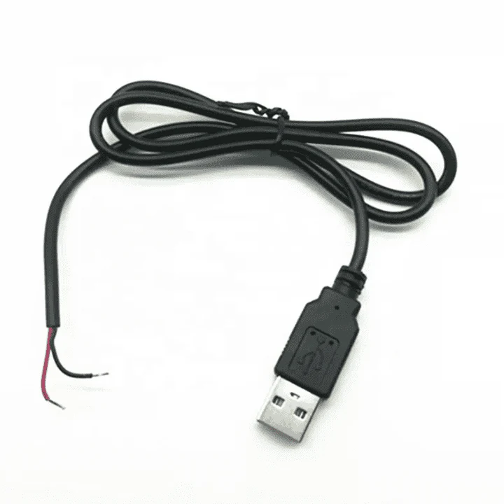 One-Sided Micro USB To USB Power Cable 2.0 2-Pin Wire (1 Meter) - Image 4