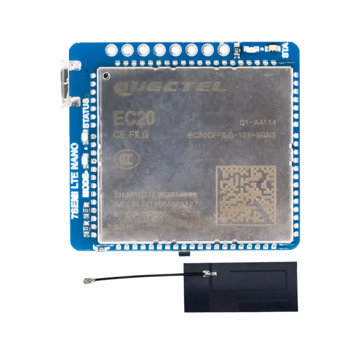 7Semi EC20 CAT-4 LTE 4G GNSS Nano Modem - Image 2