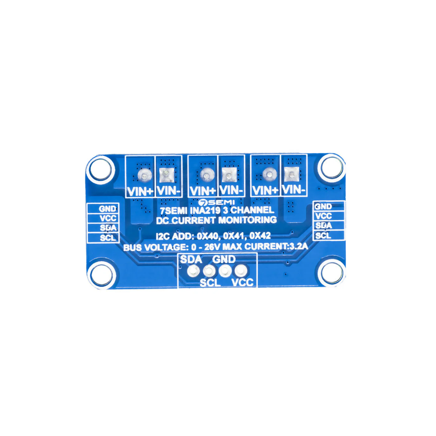 7Semi INA219 Triple-Channel DC Current Monitoring Sensor Breakout - Image 3