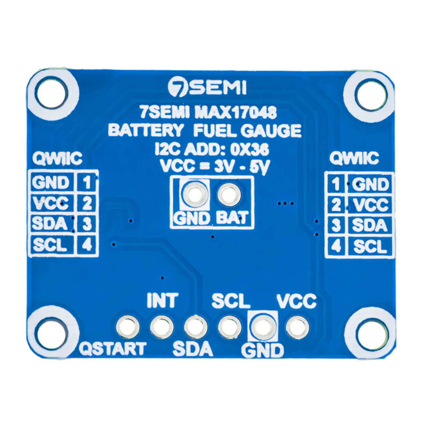 7Semi MAX17048 LiPoly - LiIon Battery Fuel Gauge Breakout Module - Image 4