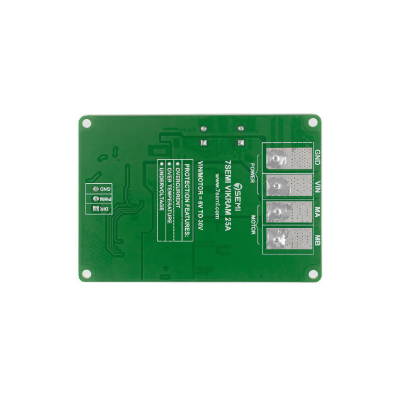 7Semi Vikram-3025 High-Power 25A DC Motor Driver for 6–30V Motors - Image 3