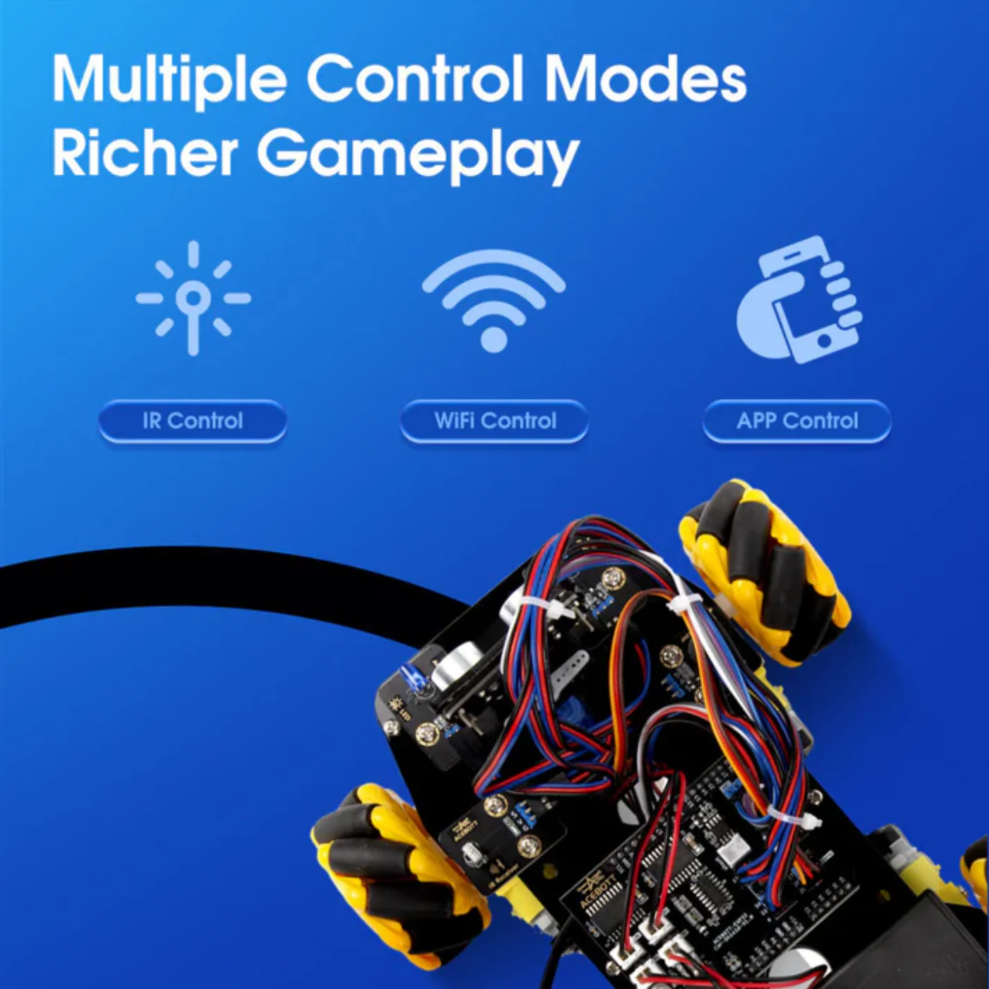 ACEBOTT QD001 ESP32 4WD Smart Robot Car Kit for Arduino - Image 6