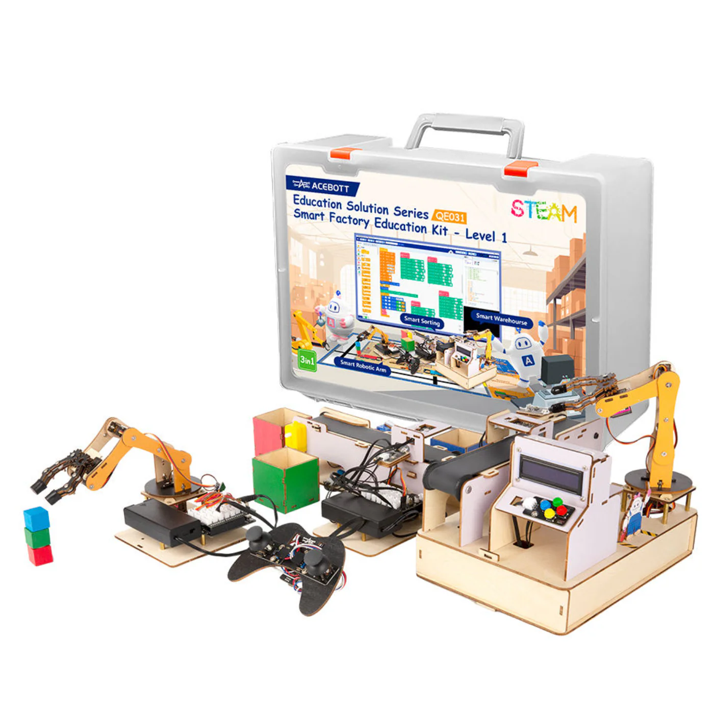 ACEBOTT QE031 Smart Factory STEM Education Kit Level 1