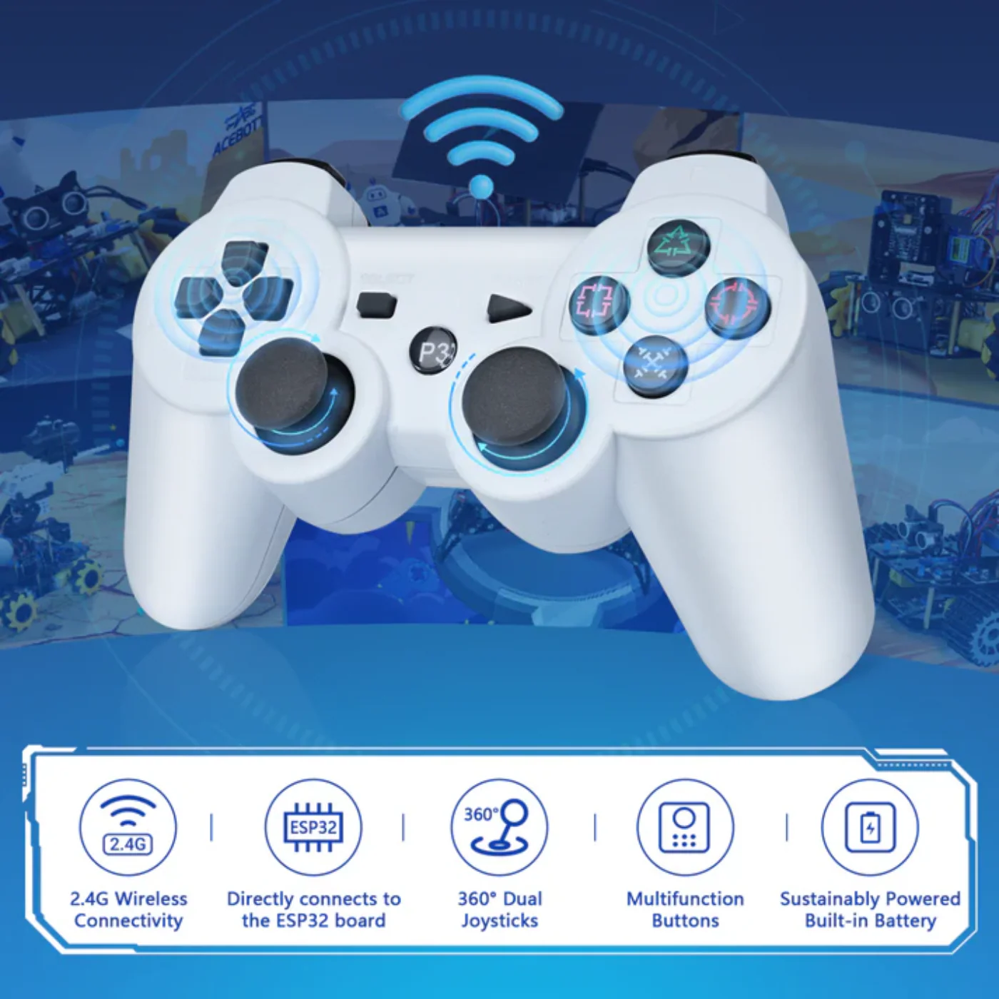 ACEBOTT QD010 Wireless Controller for Robot Car kit with Bluetooth Controller Expansion Pack - Image 6
