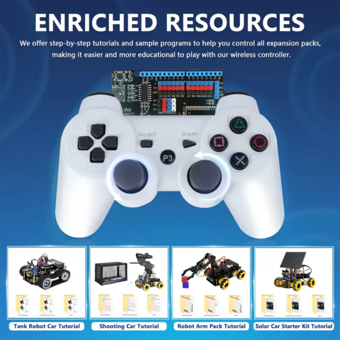 ACEBOTT QD010 Wireless Controller for Robot Car kit with Bluetooth Controller Expansion Pack - Image 7