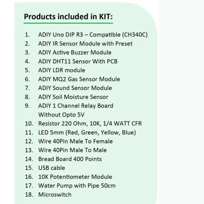 ADIY UNO KIT FOR BEGINNERS ( Make in India Boards) - Image 3