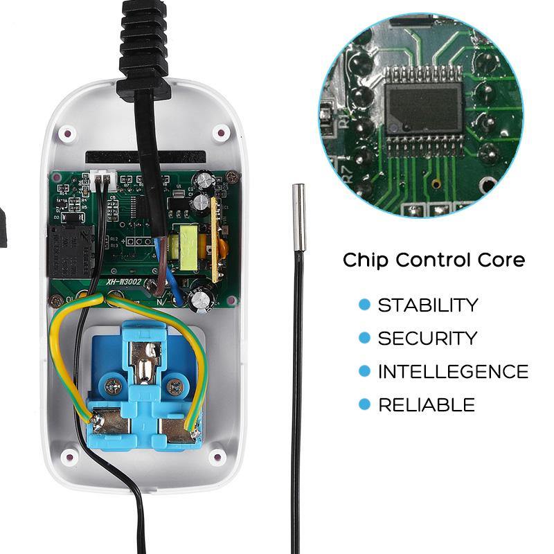 XK-W2001 Adjustable Temperature Controller Socket with 1M Probe and AU Plug - Image 3