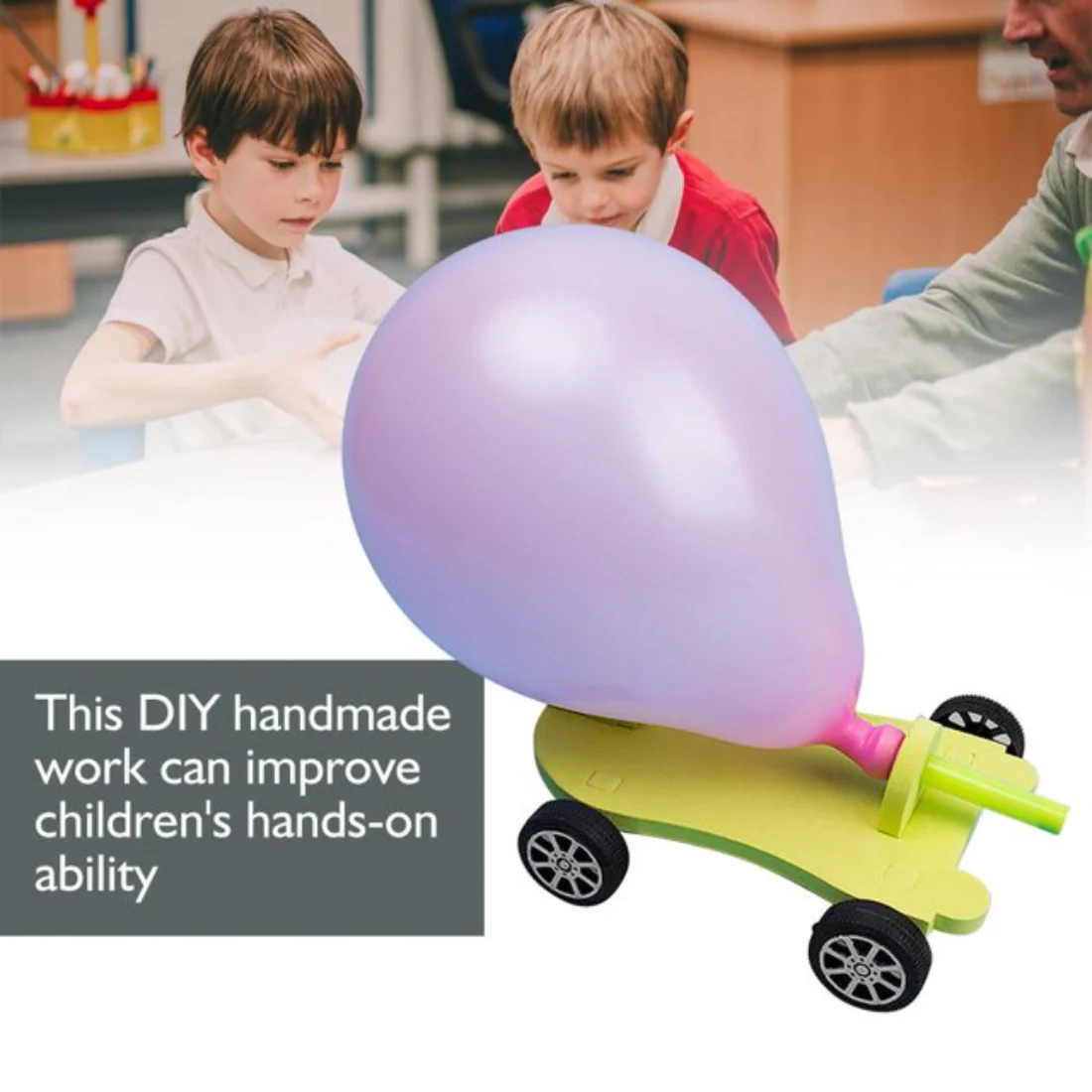 Ballon Car DIY handmade kit - Image 2