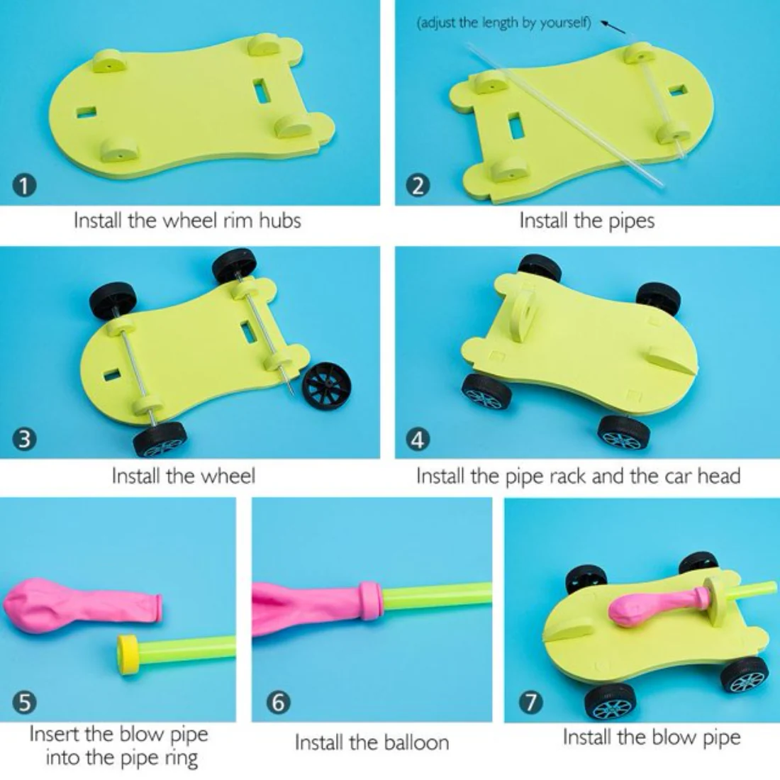 Ballon Car DIY handmade kit - Image 4
