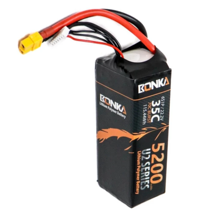 22.2v 5200mAh 35C 6S1P Bonka Lipo Battery - Image 4