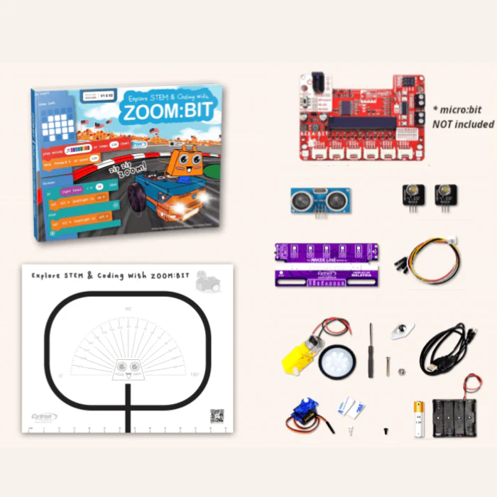 Cytron ZOOM:BIT Robot Car Kit for micro:bit (without micro:bit) - Image 5