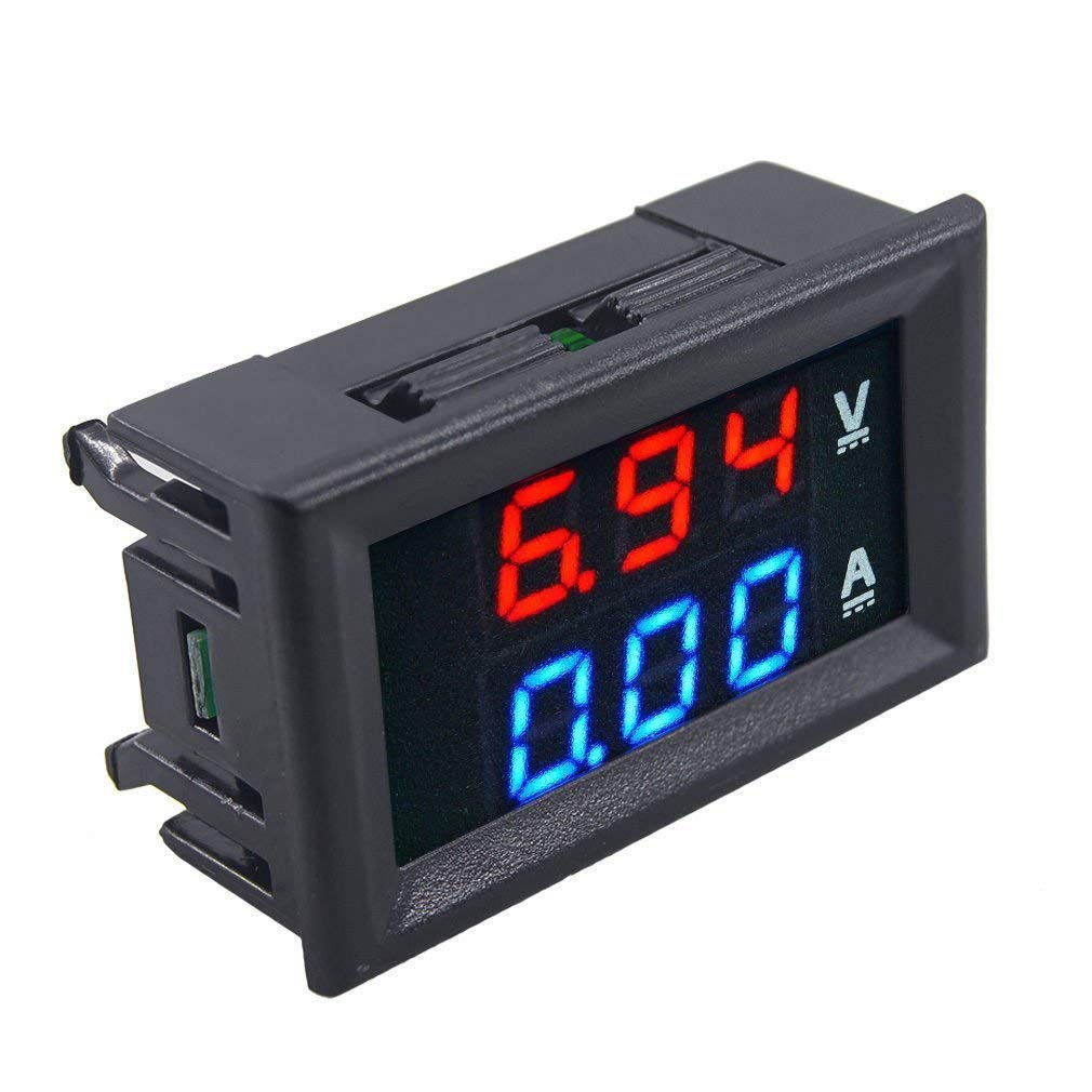 Digital Voltmeter (0-100V) and Ammeter (10A) Dual LED Voltage Current Measurement Module - Image 2