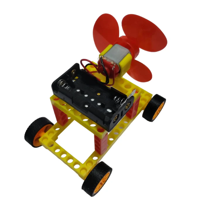 DIY Colorful Wind Generator Car - Image 6