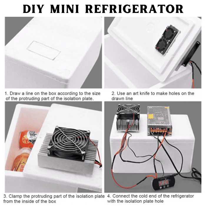 Thermoelectric Peltier Refrigeration Cooling System DIY Kit With TEC-12706 Peltier - Image 7