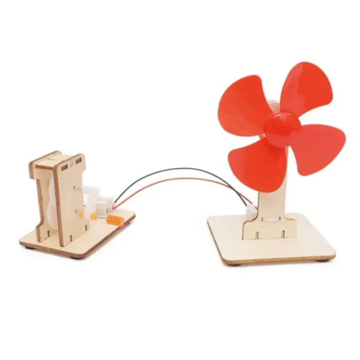 DIY Wooden Hand Crank Generator Experimental Stem Toy Kit for 7+ Year Olds - Image 2