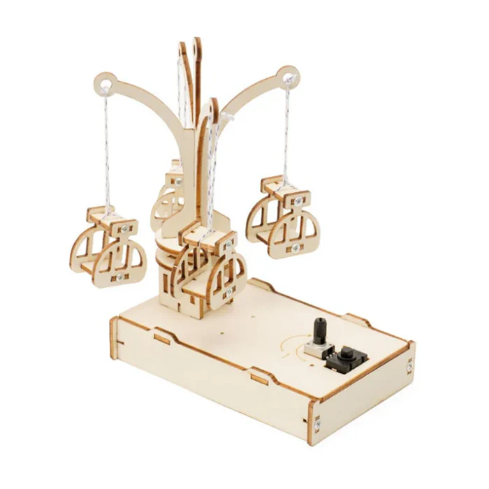 DIY Wooden Spinning Flying Chair STEM Learning Kit for Kids - Image 2
