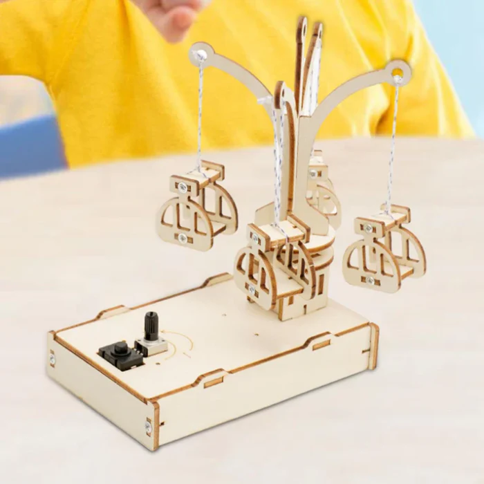 DIY Wooden Spinning Flying Chair STEM Learning Kit for Kids - Image 4