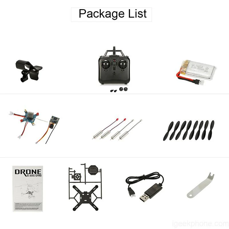 DM002HW DIY Drone Kit with WiFi and Camera - Image 6