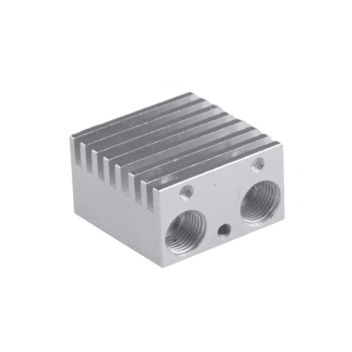 3D Printer 2 in 1 J-Head Heat Sink V6 Extruder Double Head Aluminum Block Heatsink for E3d 3D Printer - Image 2