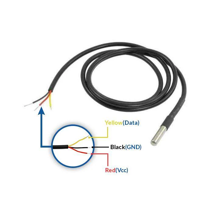 DS18B20 Waterproof Digital Temperature Sensor Probe - Image 3