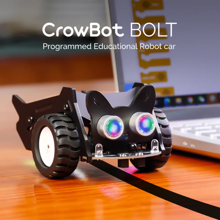 Elecrow - CrowBot BOLT - Open Source Programmable Smart Robot Car, STEAM Kit with Infrared Remote Control - Image 4
