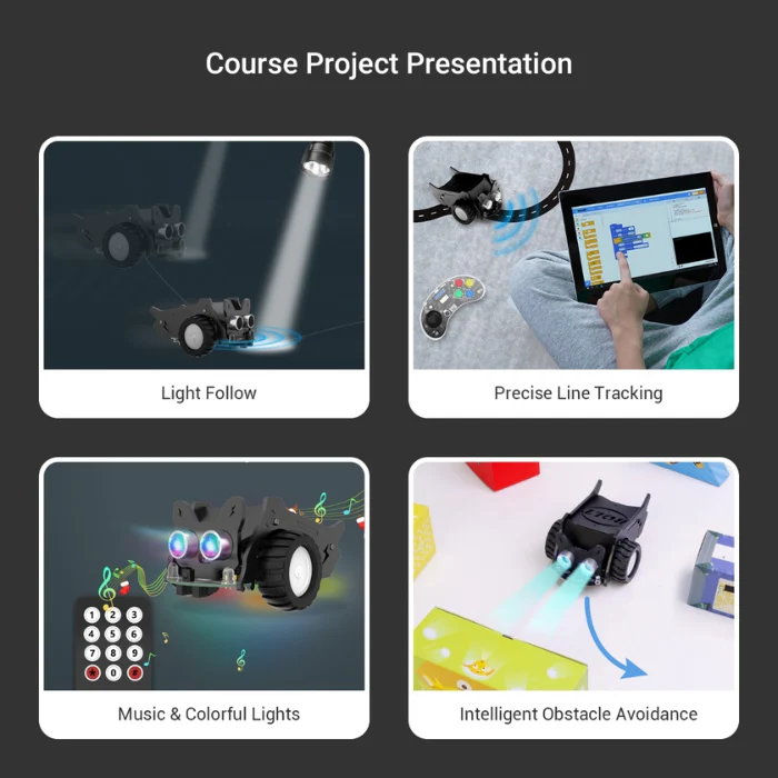 Elecrow - CrowBot BOLT - Open Source Programmable Smart Robot Car, STEAM Kit with Infrared Remote Control - Image 5
