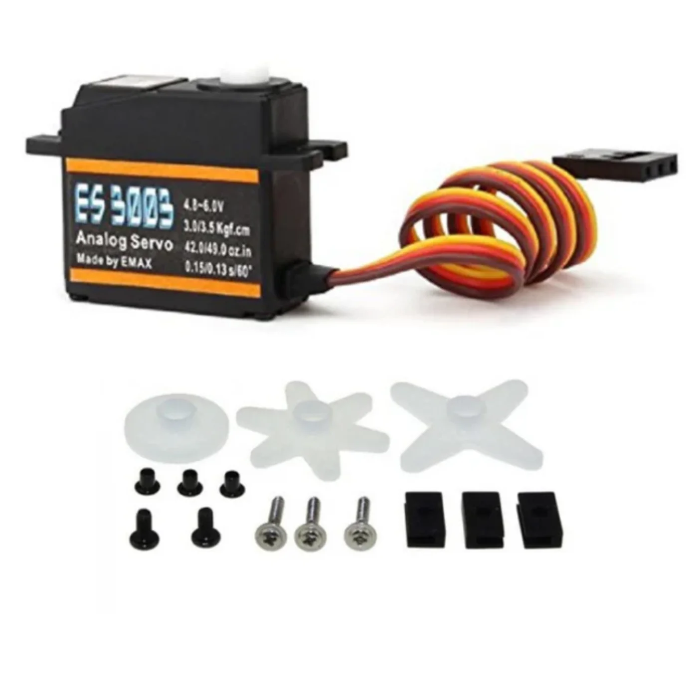 EMAX ES3003 17g 23T Plastic Gear Analog Servo for RC Airplane - Image 4